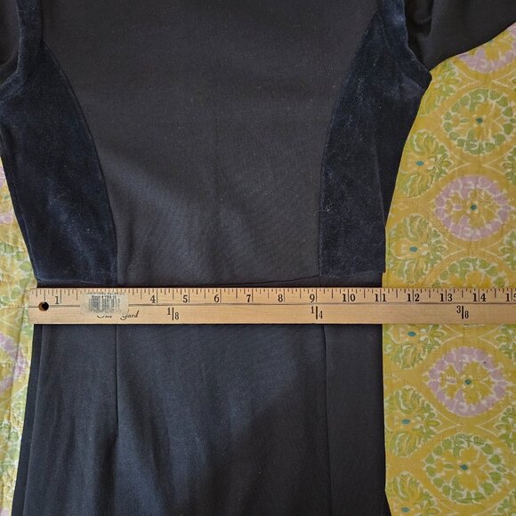 Reiss Juniors Women’s Lulu Velvet Panel Ponte Sheath Long Sleeve Dress Size 2 - Picture 8 of 10